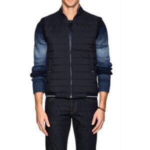 Untuck It Men Navy Quilted Vest Size S
